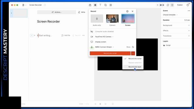 Record Videos Straight into Your Computer (with Descript) смотреть онлайн