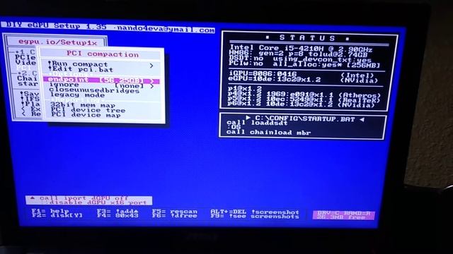 Booting error after DIYeGPU setup смотреть онлайн