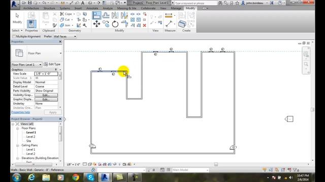 Revit 05-29 Aligning Elements and Working with Constraints смотреть онлайн