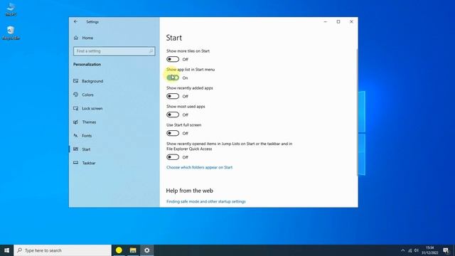 How To Hide App List In Start Menu On Windows 10 Desktop смотреть онлайн