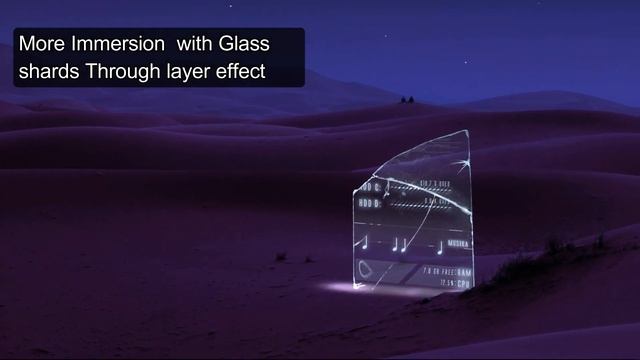 Glass Sharda and Neon Space Pro Rainmeter Preview смотреть онлайн