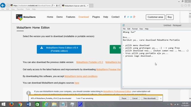 cara download mobaxterm portable смотреть онлайн