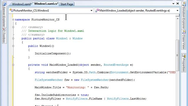 Using FileSystemWatcher in C# смотреть онлайн