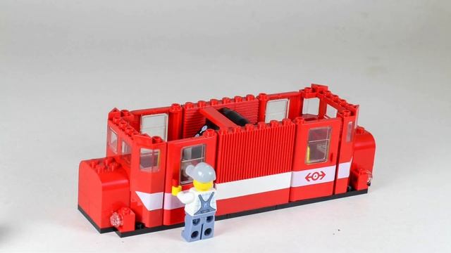 Lego 9V Train 4551 Crocodile Locomotive / Krokodil B- Model Speed Build