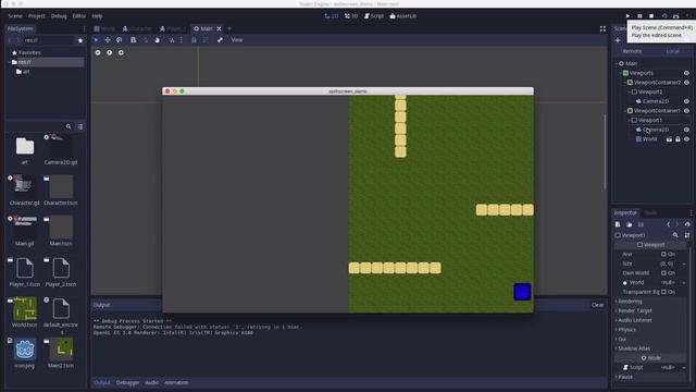 Godot 3.0: Splitscreen Multiplayer смотреть онлайн