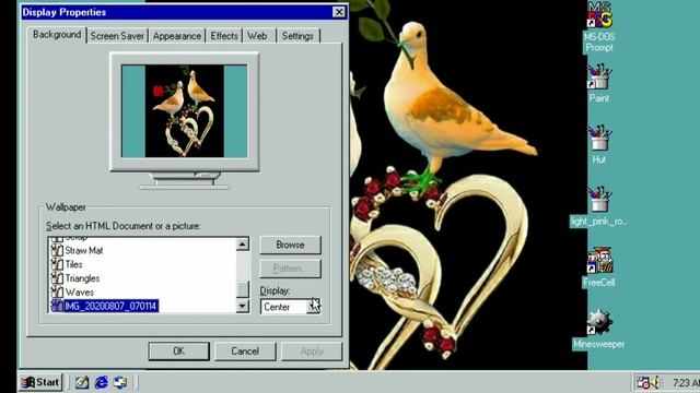 How to change your wallpaper on window 98 simulator смотреть онлайн