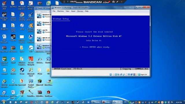 Install Windows 3.2 Chinese Edition in Oracle VM Virtualbox смотреть онлайн