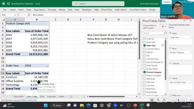 Short Class Microsoft Excel: Pivot Table смотреть онлайн