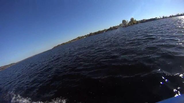 Моя первая рыбалка на лодке с мотором! рыбалка со спинингом! смотреть онлайн