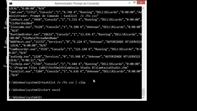 Importar Saída do Prompt de Comando para o Excel смотреть онлайн