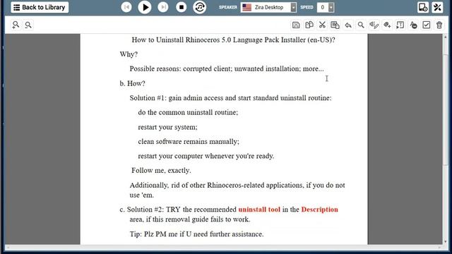 Uninstall Rhinoceros 5 Language Pack Installer in Windows 10 смотреть онлайн