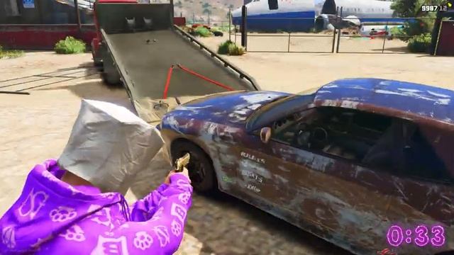 УГНАЛ РЖАВЫЙ НИССАН СО СВАЛКИ В ГТА  5!!!|ДЖЕЛ GTA 5