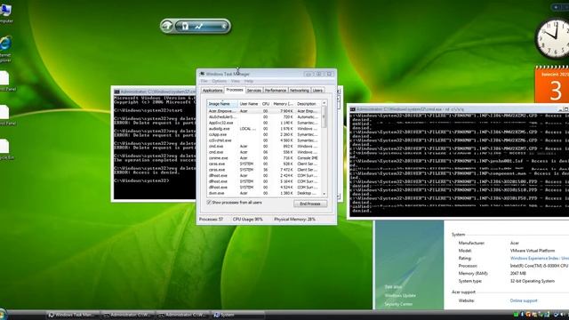 Niszczenie Windows Vista Acer OEM смотреть онлайн