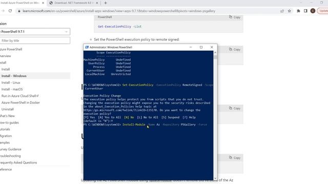 How to install Azure Powershell (Az Module) in Windows | Easy way to install Az Module смотреть онлайн