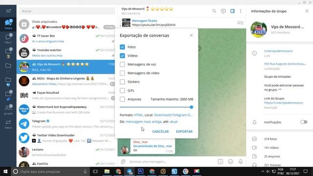 Como Baixar Todas as Fotos/Videos de Uma Vez no Telegram | Telegram Desktop смотреть онлайн