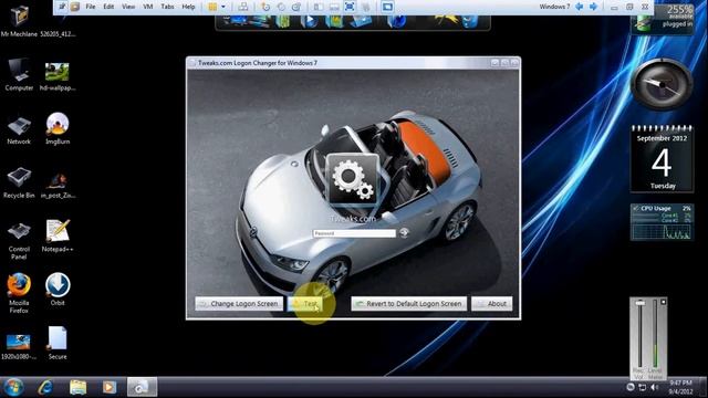 Logon Screen Changer for Window 7 & 8 смотреть онлайн