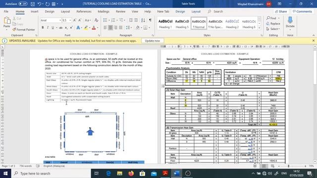MEC351:Chapter 4: 4.5 Transmissin Heat Gain & Internal Heat Tutorial смотреть онлайн
