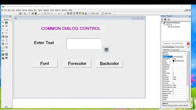 common dialog control in visual basic\VB6.0 смотреть онлайн