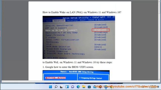 Enable Wake on LAN (WoL) on Windows 11/10 смотреть онлайн