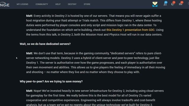 Destiny 2: Dedicated Servers Confirmed... kind of. (It is complicated) смотреть онлайн