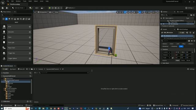 Create windows in runtime on a wall with geometry script - Part 1 ( Unreal Engine video tutorial ) смотреть онлайн