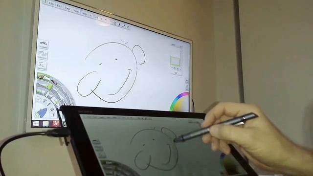 Sony Vaio Tap 11 Test of pen stylus w ArtRage 4 смотреть онлайн