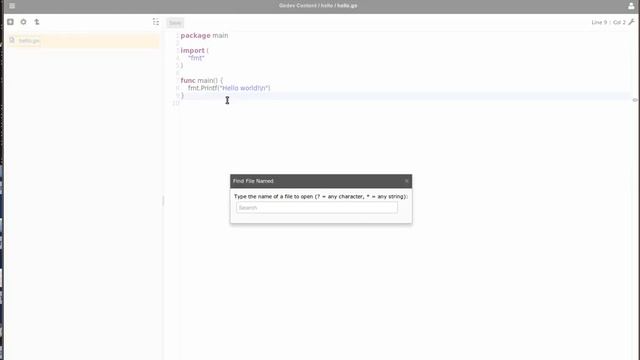 Godev, a web-based Go language IDE смотреть онлайн