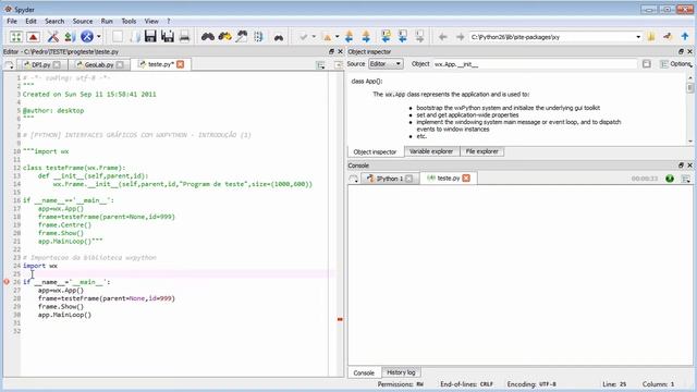 wxPython 1 - Introdução смотреть онлайн