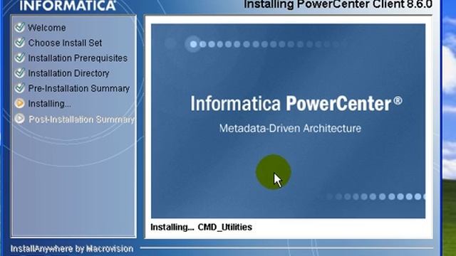 Informatica: Client Installation on Windows XP смотреть онлайн