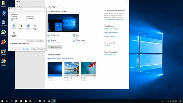 Windows 10 - How to restore the old Windows desktop icons ? смотреть онлайн