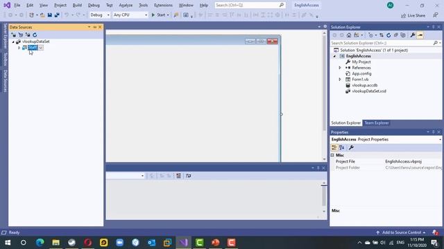 Simple Windows Application to display access table content смотреть онлайн