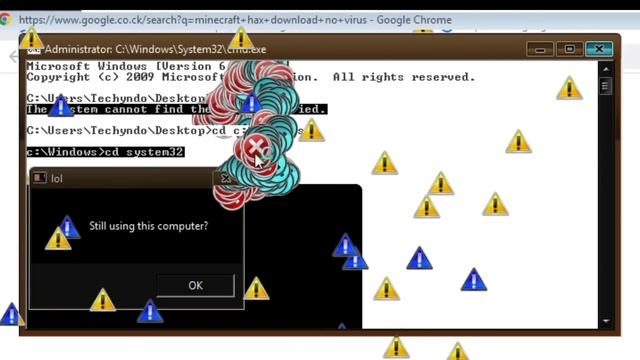 MEMZ + 10 CHROME TABS + DELETING SYSTEM 32 (Windows 7) смотреть онлайн