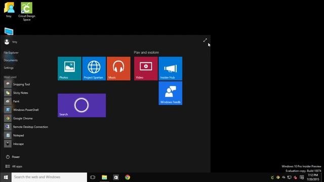 Design Space Running in Windows 10 Preview смотреть онлайн