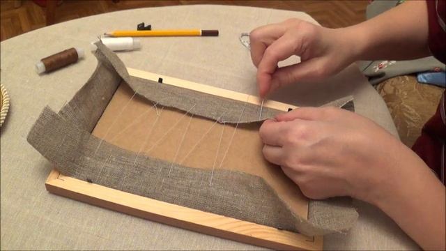 Как оформить вышивку в рамку (Embroidery design.). Вышивка лентами пошагово. смотреть онлайн