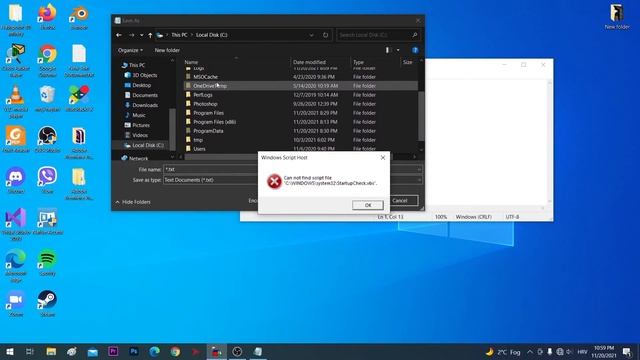 StartupCheck.vbs Missing File Fix(Easy) смотреть онлайн