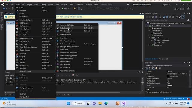 Data Sources window not visible in the VIsual Studio смотреть онлайн