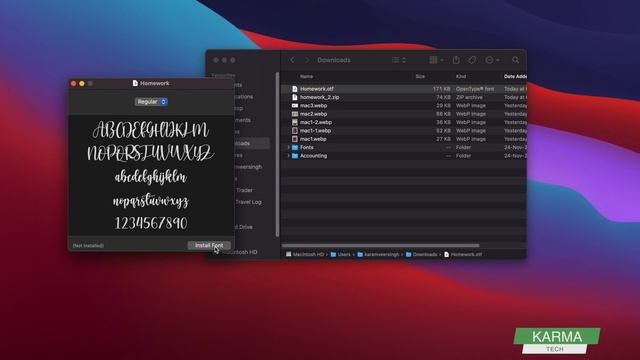 How to Add New Fonts on Mac - Install New Font смотреть онлайн