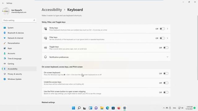 How to Enable or Disable Toggle Keys in Windows 11 смотреть онлайн