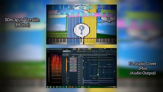 Music Using ONLY Sounds From Windows XP & 98 (FL Studio Cover) смотреть онлайн