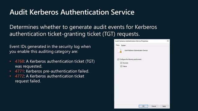 Windows Server Advanced Security Auditing: Account Logon Policies смотреть онлайн
