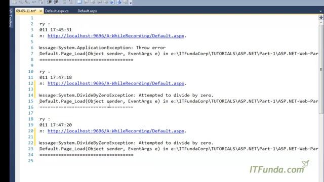 How to log errors in Log file (one log file per day)? смотреть онлайн