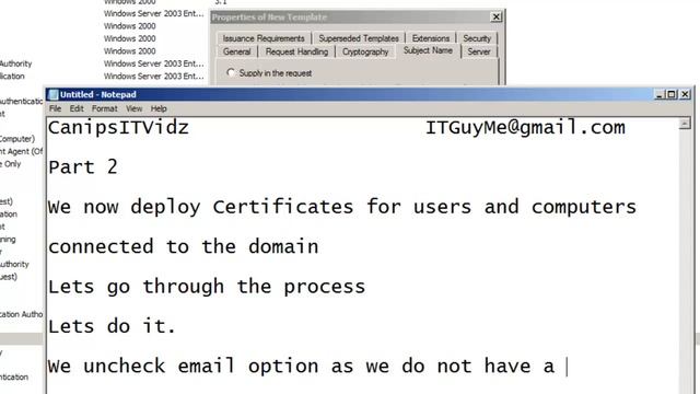 Windows 2008 R2, Active Directory Certificate Services Theory and Lab смотреть онлайн