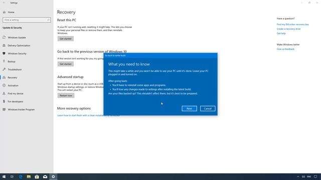 Windows 10 tutorial: Uninstall November 2019 Update, version 1909, from version 1809 or older смотреть онлайн