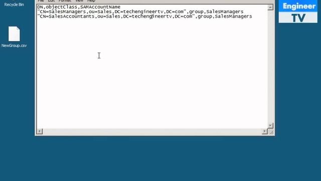 Create Groups via CSVDE Command in ADDS - Windows Server 2008 смотреть онлайн