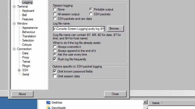 PuttyConnectionManager - How to redirect console output to a file смотреть онлайн