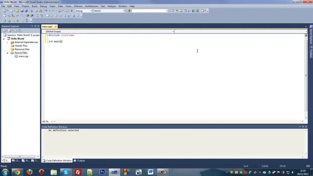[HD] Hello World in C++ - Visual Studio 2010 смотреть онлайн