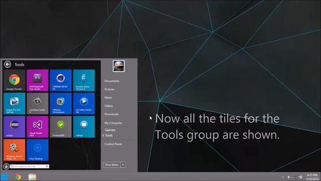 Windows 8.x start menu concept pt2 смотреть онлайн