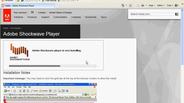 How To Update Adobe Shockwave Player For Internet Explorer 6 7 8 смотреть онлайн