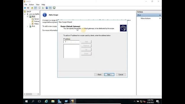 DHCP Configuration in Windows Server and Setting up IP in DHCP over network in Windows Server смотреть онлайн