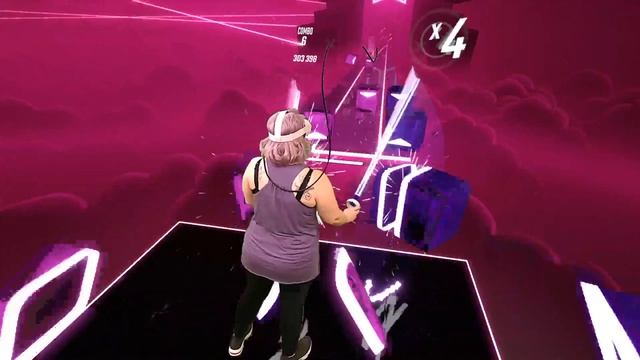 Mixed Reality Oculus Quest 2 Beat Saber!! Overkill RIOT Expert